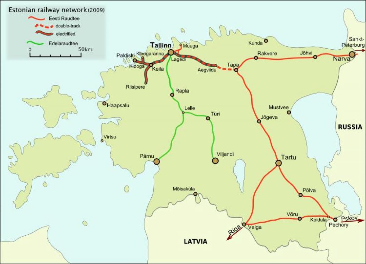 карта пруга естонски