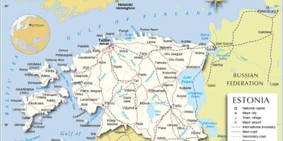 Мапа града Естоније