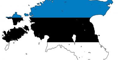 Мапа застава Естонији